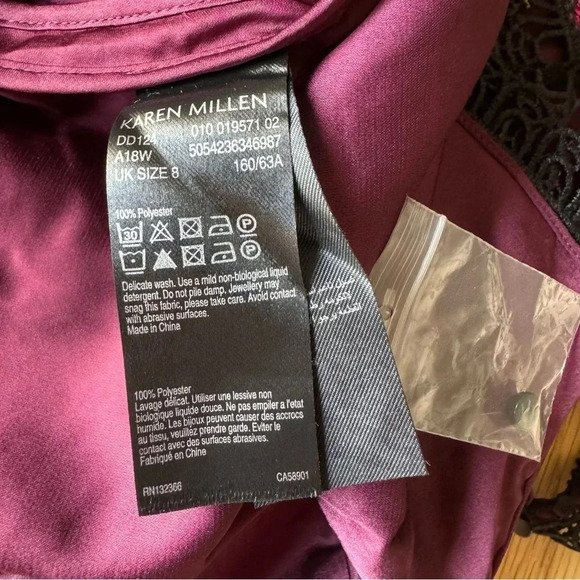 NWT Karen Millen US 4 Lace Mini Dress Leopard Floral Embroidery Sleeveless - Picture 6 of 13